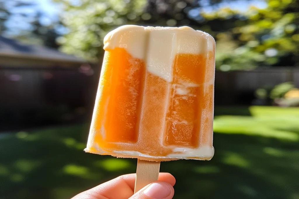 What was the original Creamsicle made of? Orange sherbet with vanilla ice cream.