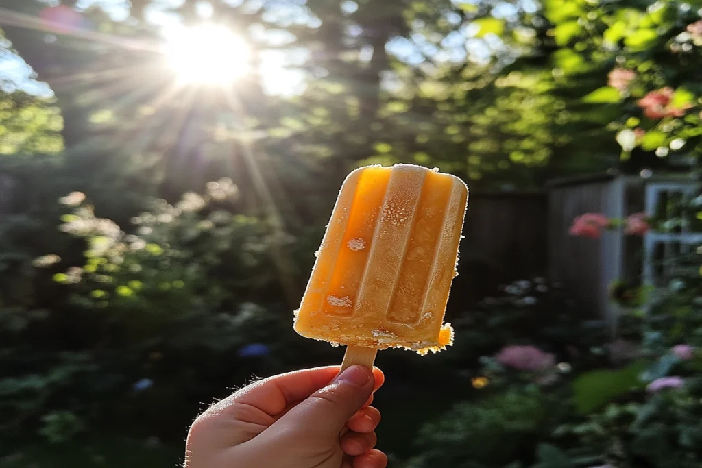 What makes Creamsicle flavor unique: orange Creamsicle melting in the sun.