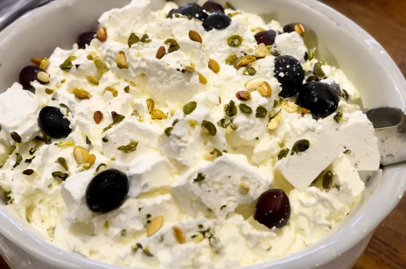 Ricotta With Crushed Olives, Almonds & Lemon