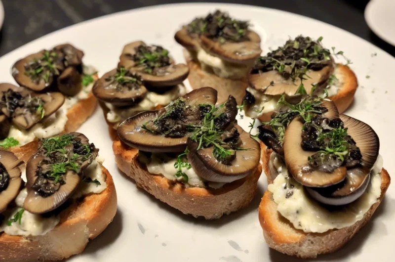 Mushroom Thyme Crostini