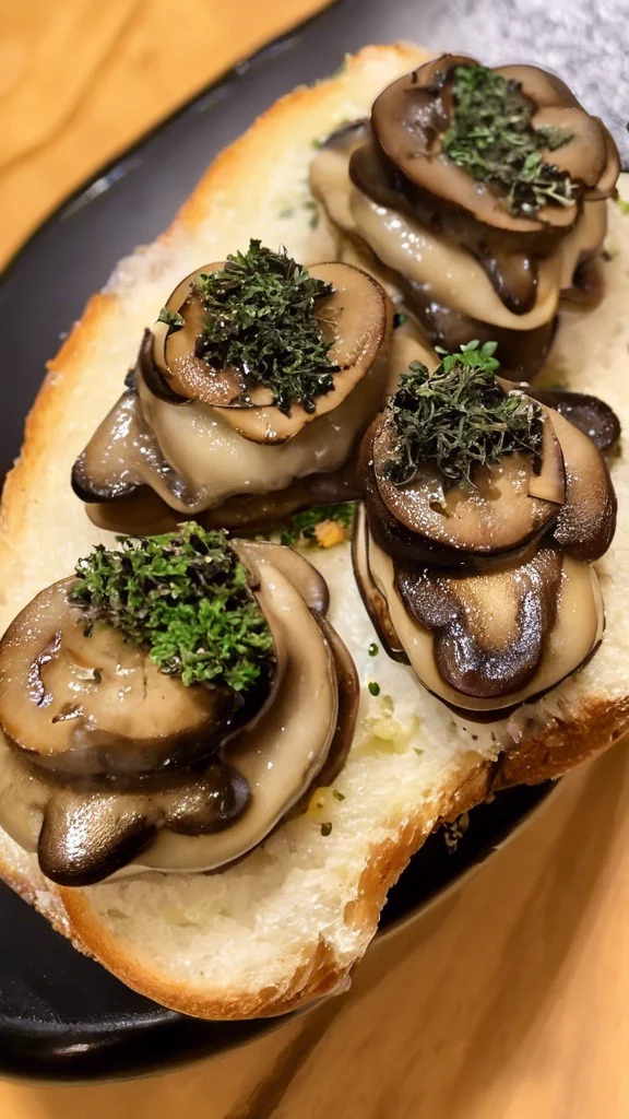 Mushroom Thyme Crostini